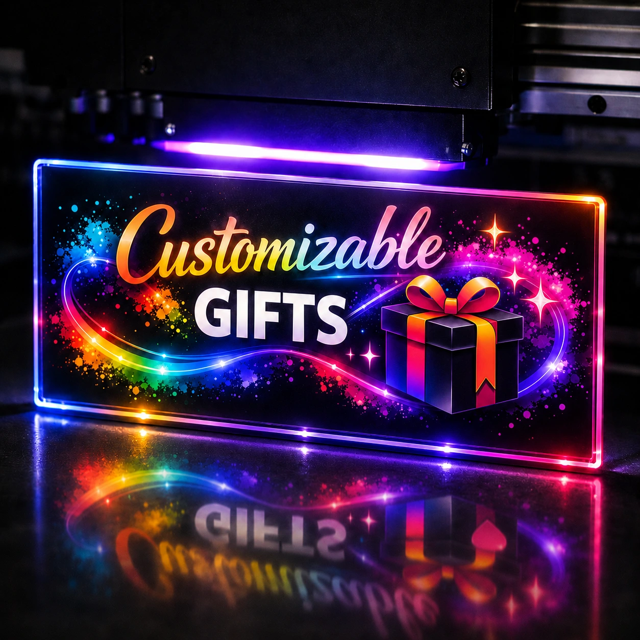 Customizable Gifts sign graphic